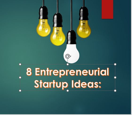 8 Entrepreneurial Startup Ideas: